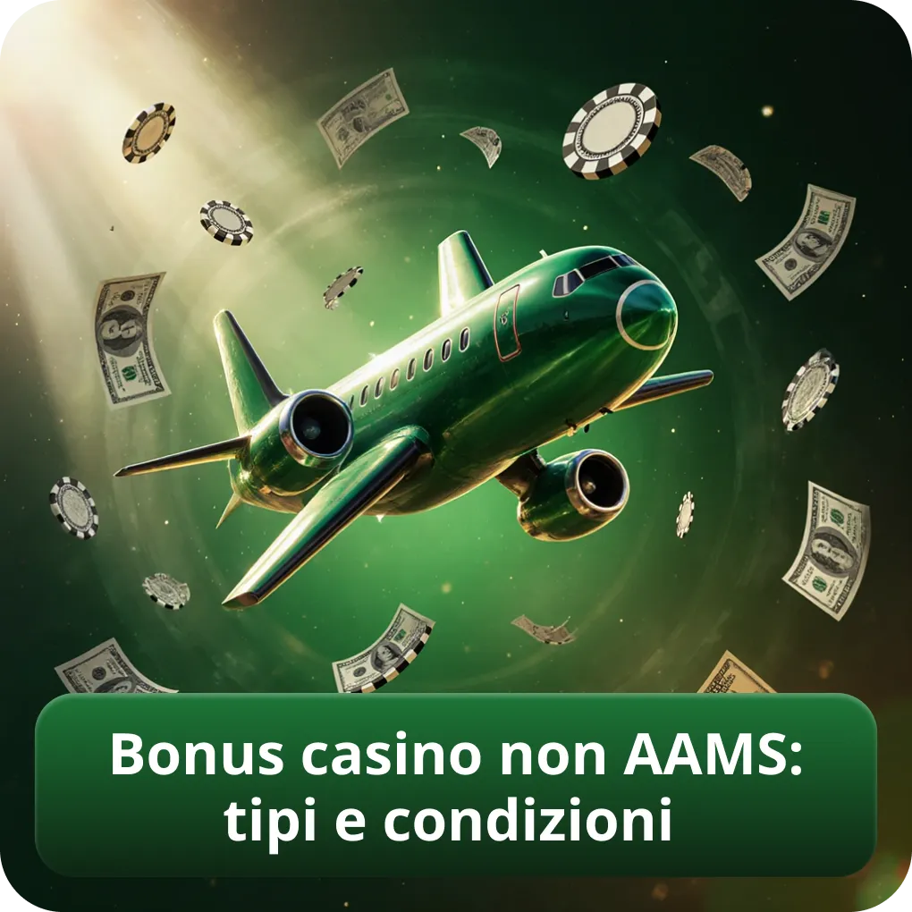 Bonus casino non AAMS: tipi e condizioni