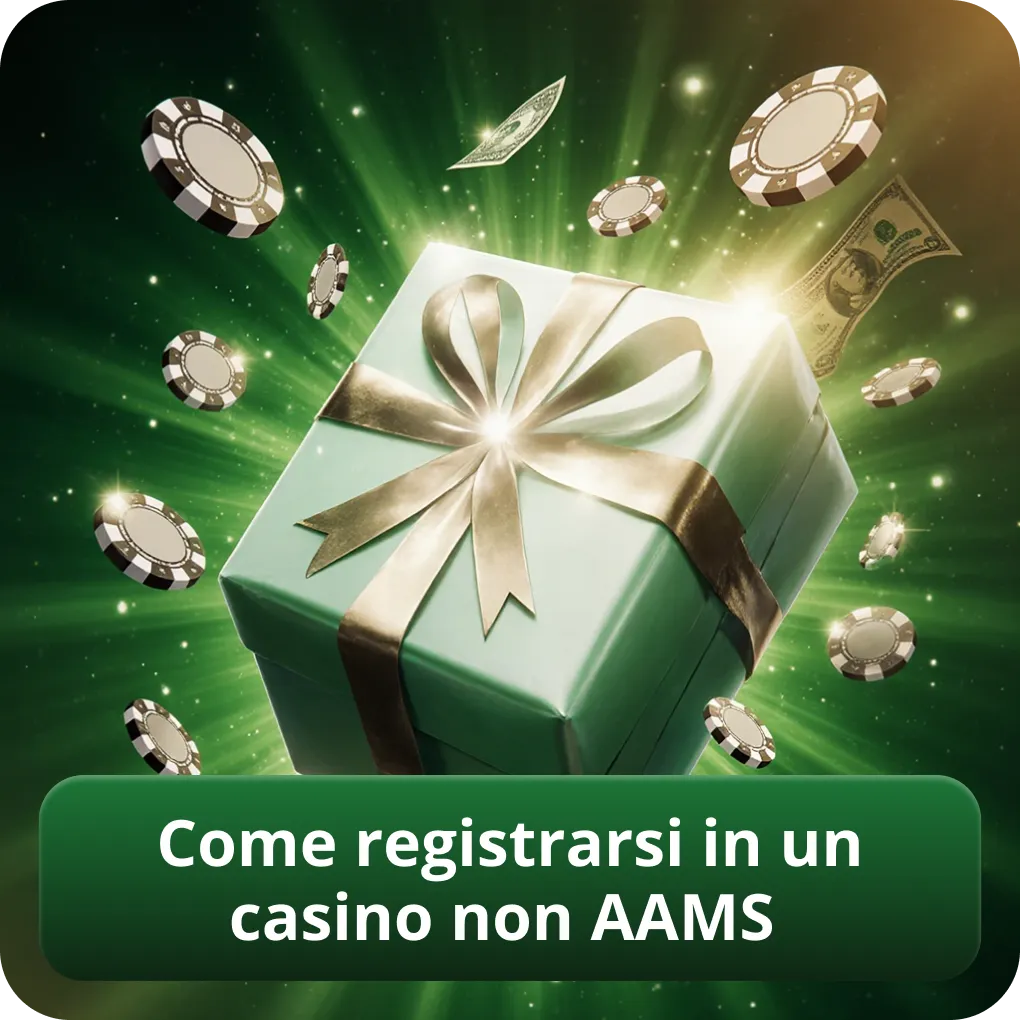 Come registrarsi in un casino non AAMS