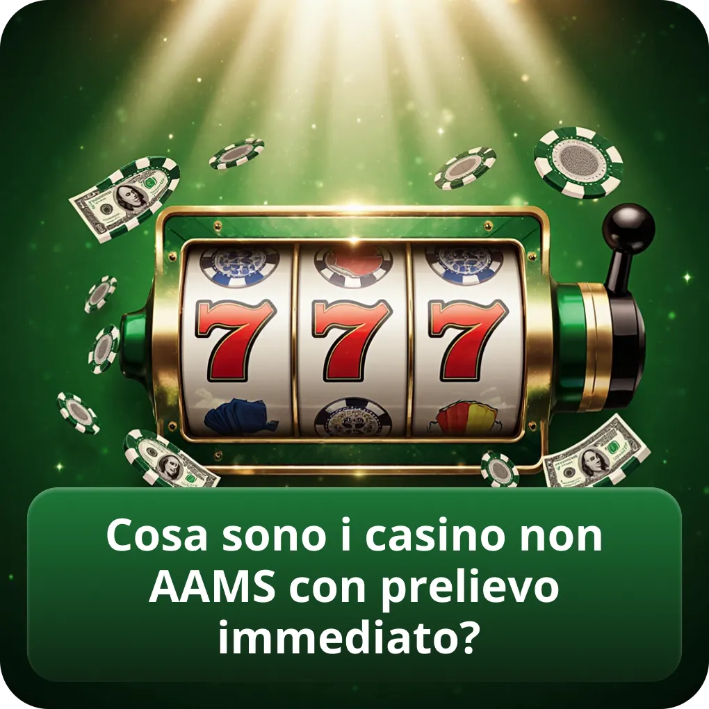 Cosa sono i casino non AAMS con prelievo immediato?